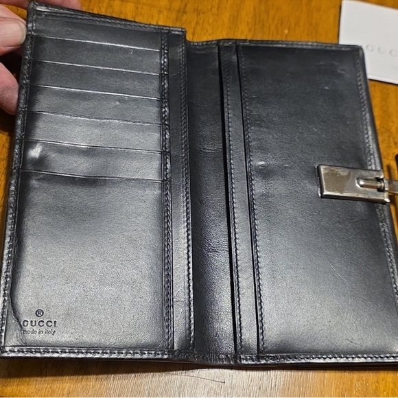 Gucci Vintage Tom Ford Black Crossbody Bag and Matching Wallet w/Silver Accents - Picture 15 of 16